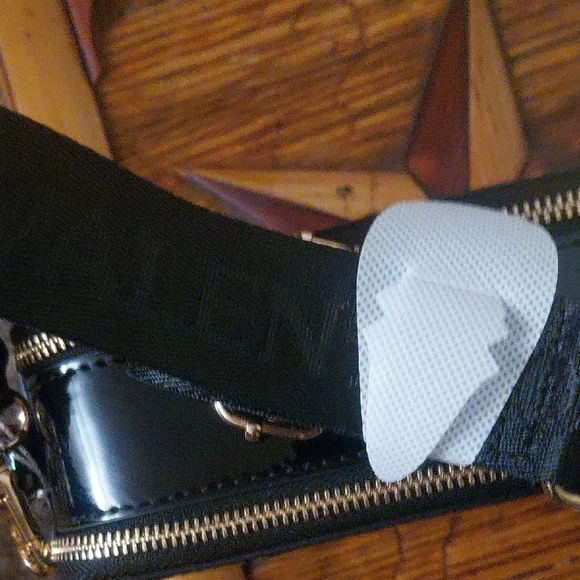 Valentino Black and Gold Studded Crossbody Bag - Picture 5 of 12